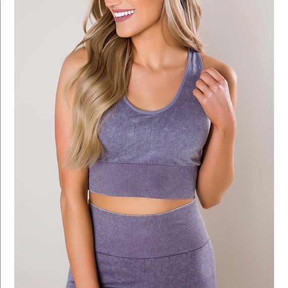 NWOT Mono B. Sport Workout Outfit Sports Bra and Leggings Set - Picture 2 of 8